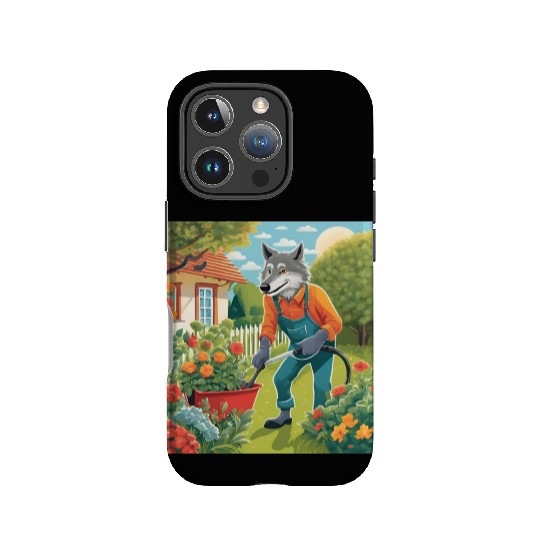 The Lone Wolf Tends His Garden IPhone Cases