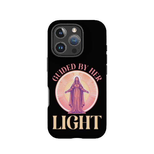 Virgin Mary Guided By Her Light IPhone Cases