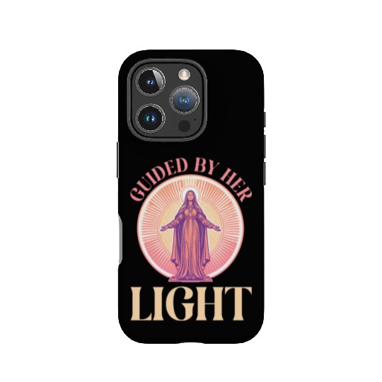 Virgin Mary Guided By Her Light IPhone Cases