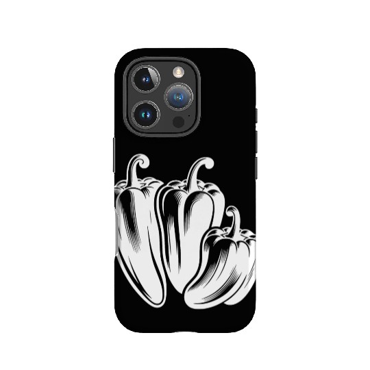 Three Peppers Simple Vegetable Design IPhone Cases