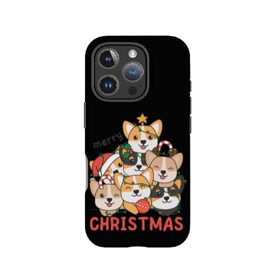 Corgi Christmas Tree Merry Christmas IPhone Cases