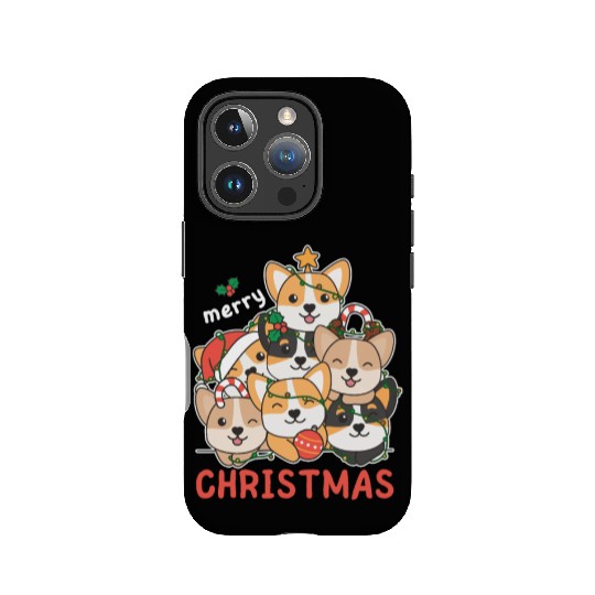 Corgi Christmas Tree Merry Christmas IPhone Cases