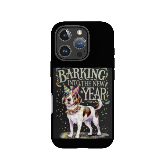 Barking Into the New Year Dog Party chirstmas xmas IPhone Cases