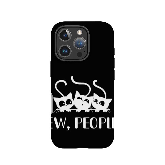 Cat Lover IPhone Cases, Ew People, Funny Gift For Cat
