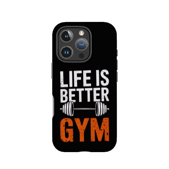 Life is better at the gym IPhone Cases