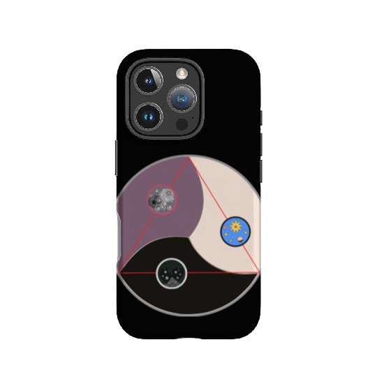 Three worlds Circle IPhone Cases