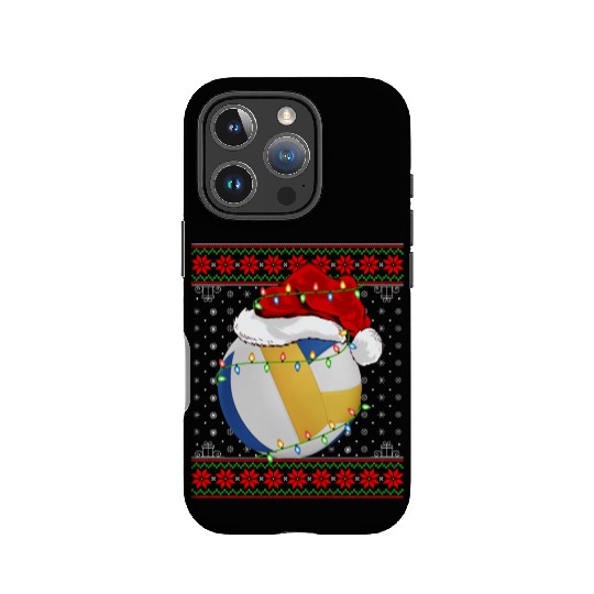 Volleyball Player Christmas IPhone Cases