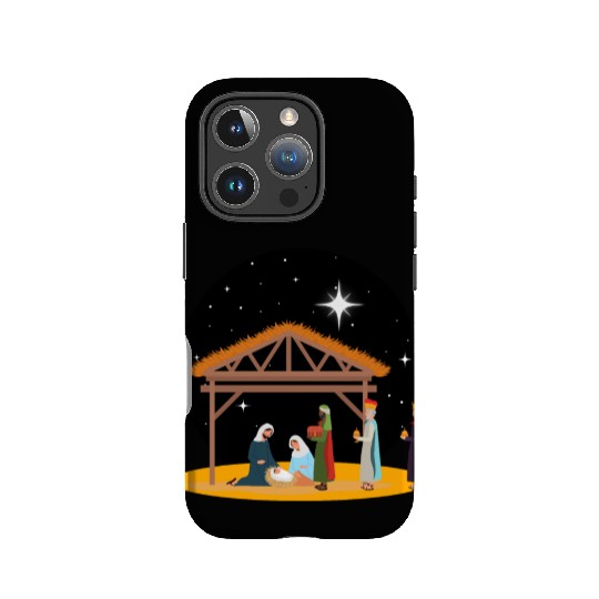 Christmas Holiday Manger Nativity Scene IPhone Cases