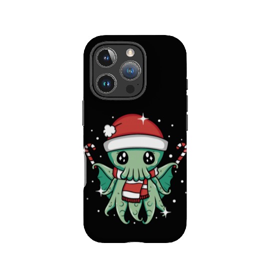 Christmas Cthulhu IPhone Cases