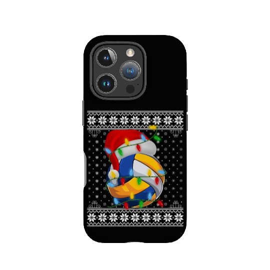 Volleyball Christmas IPhone Cases