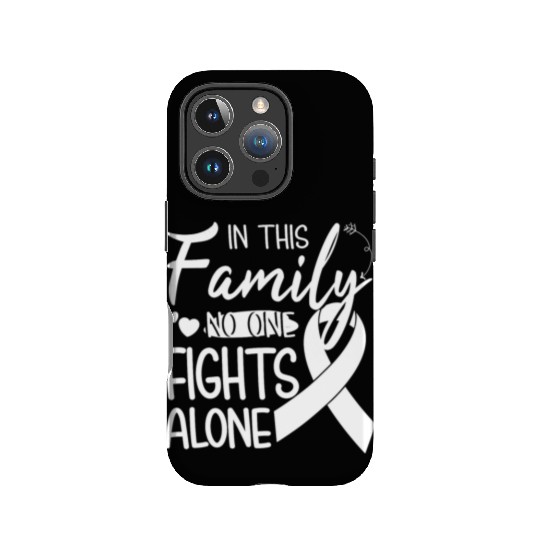 No one fights alone Lung Cancer Awareness Month IPhone Cases