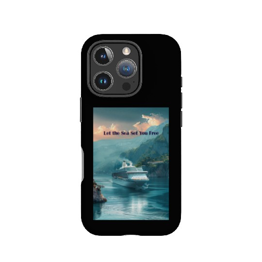 cruise ship Let the Sea set you free IPhone Cases