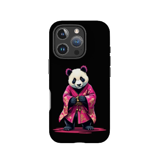 Pink Panda Japanese Style Kimono IPhone Cases
