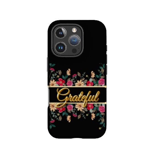 Grateful Floral, Thanksgiving Female Design IPhone Cases