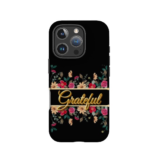 Grateful Floral, Thanksgiving Female Design IPhone Cases