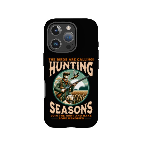 "THE BIRDS ARE CALLING HUNTING SEASONS" PHEASANT IPhone Cases