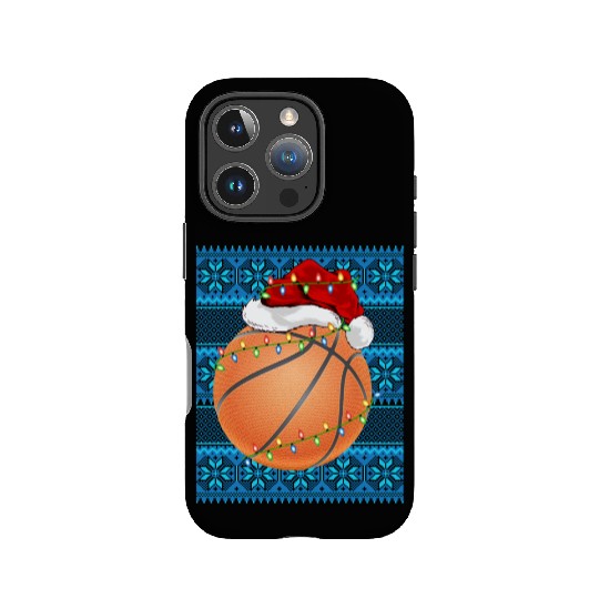 Basketball Christmas Lights IPhone Cases