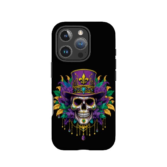 Sugarskull Muertos Festival Parade Mardi Gras IPhone Cases
