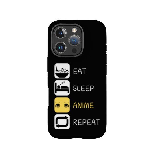 Eat Sleep Anime Repeat Japanese Culture IPhone Cases