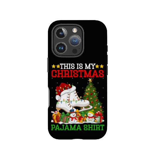 Ice Skating Christmas Tree Lights IPhone Cases