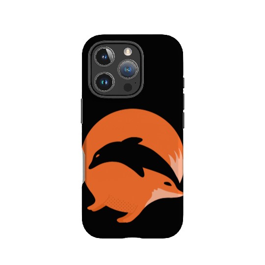 Fox or Dolphin in this fun optical illusion IPhone Cases