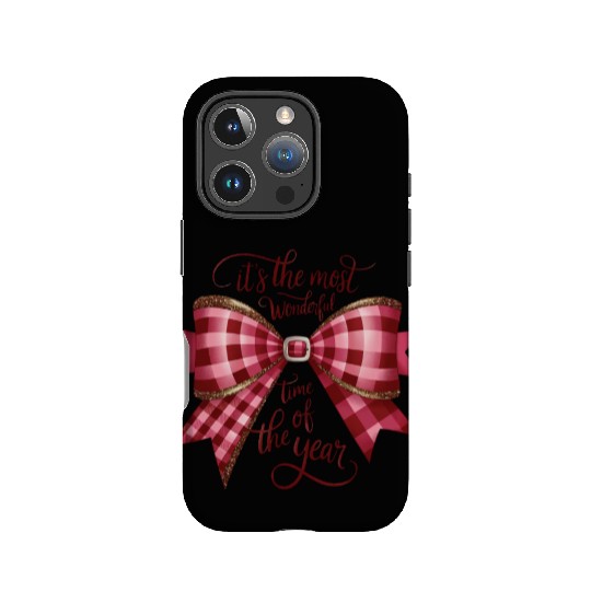 Vintage Christmas, Merry Christmas, Bow Christmas IPhone Cases