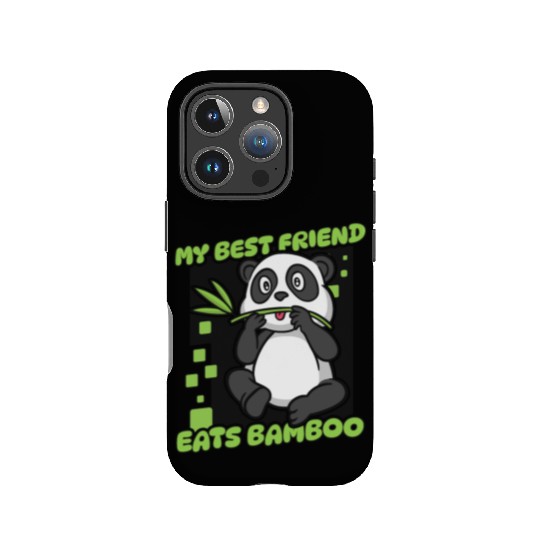 My Best Friend Eats Bamboo Panda Bear Friend IPhone Cases