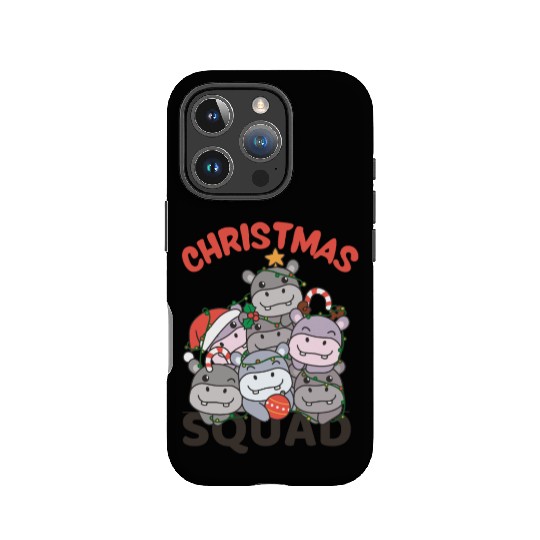 Hippo Christmas Tree Christmas Squad Hippos IPhone Cases