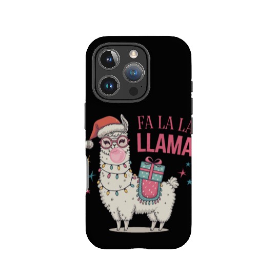 Christmas Llamas, Fa La La Llama IPhone Cases