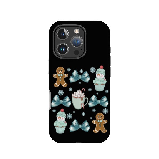 Merry Christmas, Christmas Coquette Bow IPhone Cases
