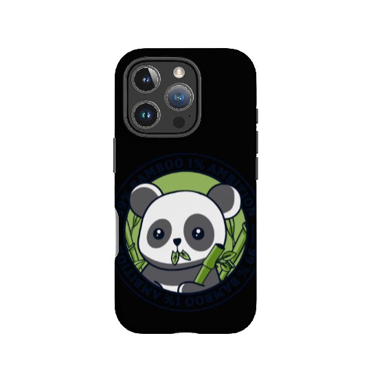 99% Bamboo 1% Ambition Panda Bear Friend Lover IPhone Cases