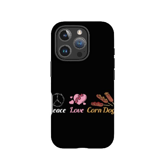 Peace love Corn Dogs IPhone Cases