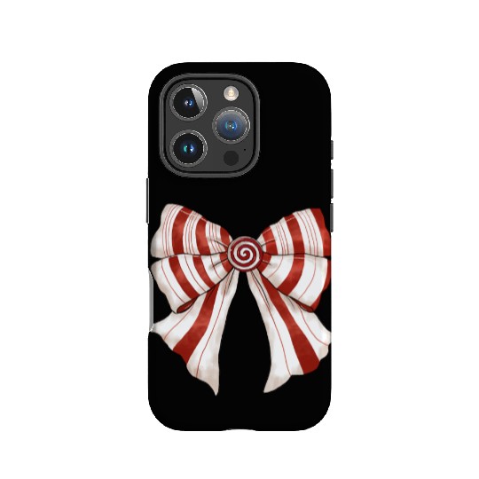 Christmas Coquette Bow, Cute Christmas IPhone Cases