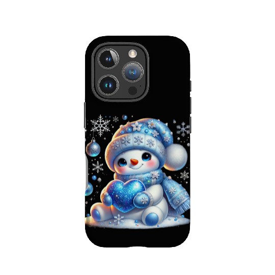 Cute Snowman, Christmas Snowman, Merry Christmas IPhone Cases