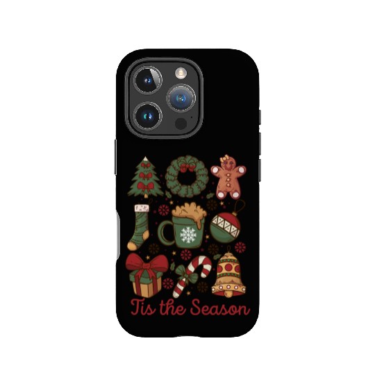 Tis the Season Retro Coquette Cute Christmas IPhone Cases
