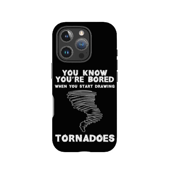 Funny science humor nerd geek tornado IPhone Cases