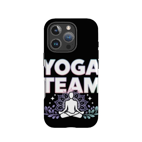 Meditative Lifestyle Yoga Enthusiasts Icon Design IPhone Cases