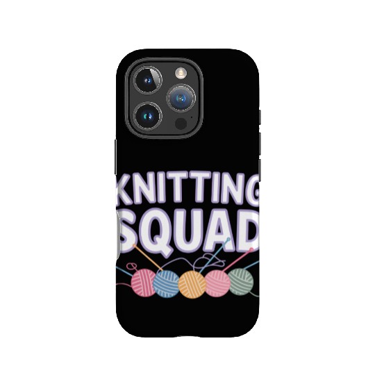 Yarn and Needle Knitting Circle Creative Icon IPhone Cases