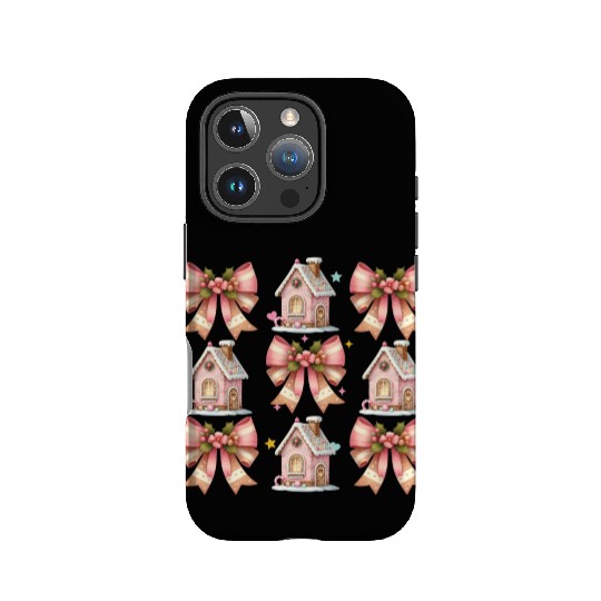 Bow Gingerbread House, Merry Christmas IPhone Cases