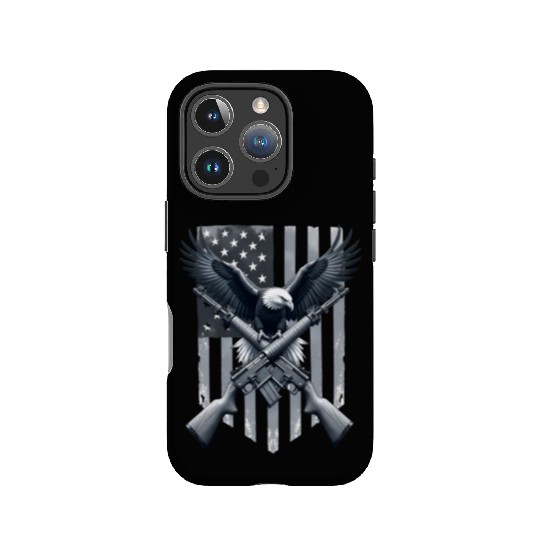 US Flag with Eagle IPhone Cases