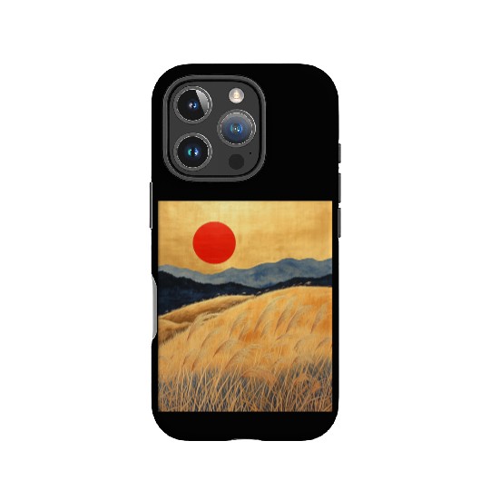 Sunset Serenity: Susuki Fields in Twilight IPhone Cases