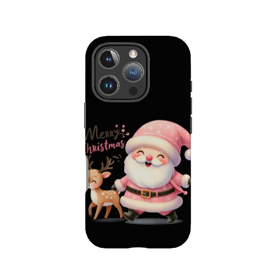 Merry Christmas Santa Reindeer IPhone Cases