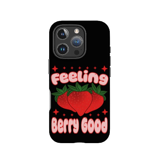 Feeling Berry Good Strawberry Design IPhone Cases