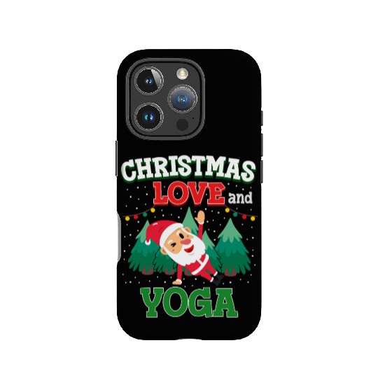 Yogini Yoga Meditation Christmas, Love And Yoga IPhone Cases