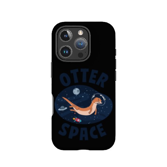 Otter Pun Space Science Astronaut IPhone Cases