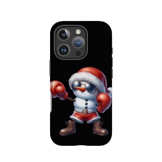 Snowman Boxing – Christmas Sport Lover Fun IPhone Cases