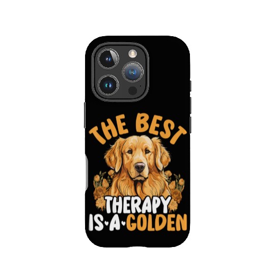 The Best Therapy Is A Golden Retriever Dog Lover IPhone Cases