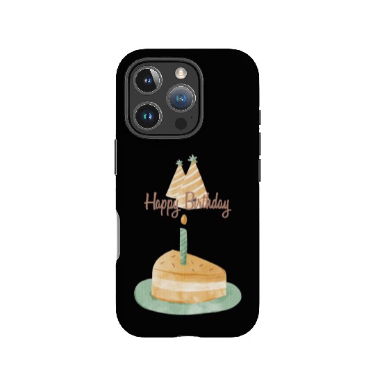 card neutral pale watercolor style birthday IPhone Cases