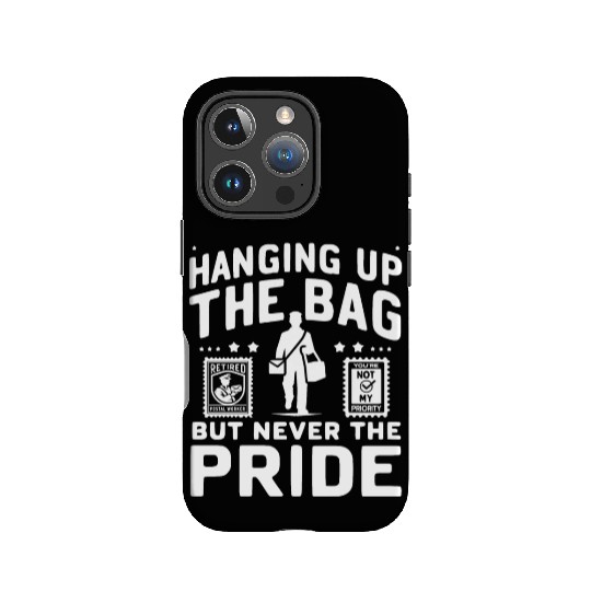 Retired Postal Worker, Hanging up the bag IPhone Cases