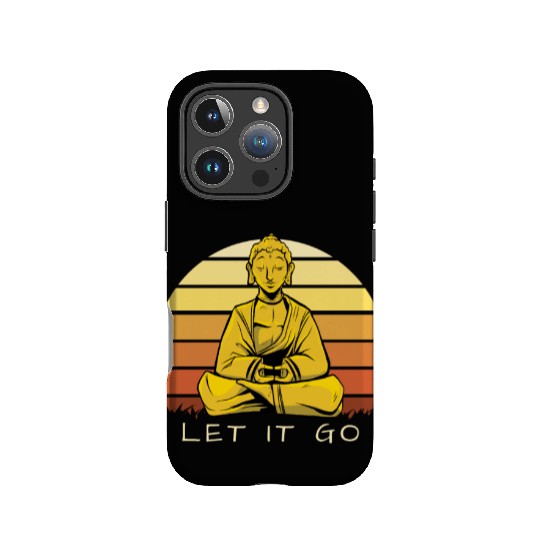 Let It Go Buddha Meditation Sunset Art IPhone Cases